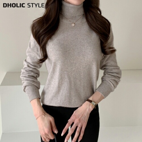 [メガ割りSALE]ラクーン混タートルネックニット・p463254