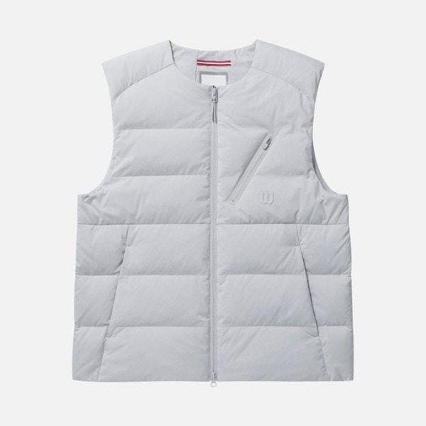 チョッキ JQS W243001TDV91-LGR スマッシュライトグースダウンベスト