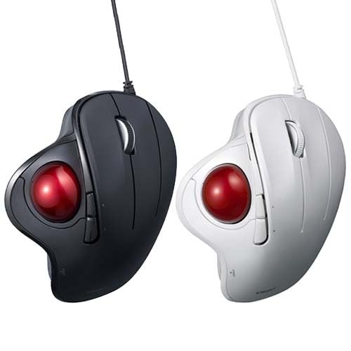 ナカバヤシ Digio2トラックボールマウス 角度可変 有線 5ボタン 光学式 ホワイト MUS-TUIF181W