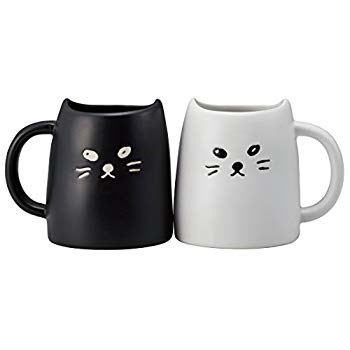 サンアート かわいい食器 「 黒ねこと白ねこ 」 ペ...のサムネイル