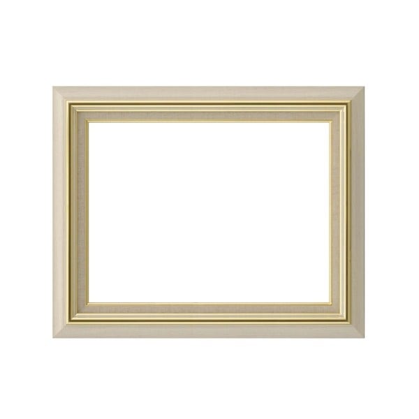 日本製 油絵額縁/フレーム [F15号/アイボリー] 壁掛けひも/アクリル/ 8116