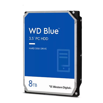 他サイト： 3.5インチ 8TB HDD Blue SATA CMR 3.5インチ 内蔵ハードディスク WD80EAAZの商品画像