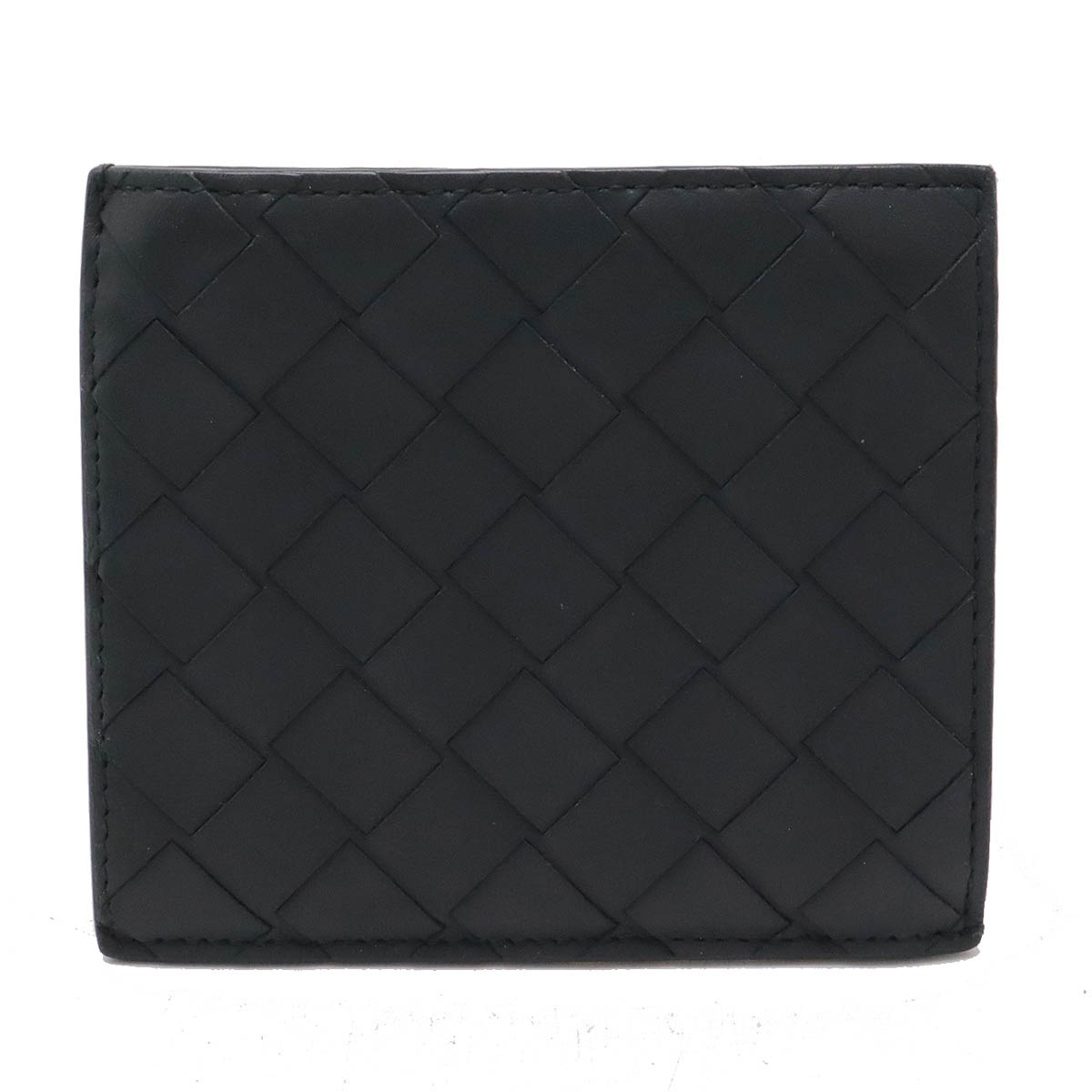 ボッテガベネタ イントレチャート カードケース 名刺入れ パスケース レザー ダークネイビー 濃紺 60856