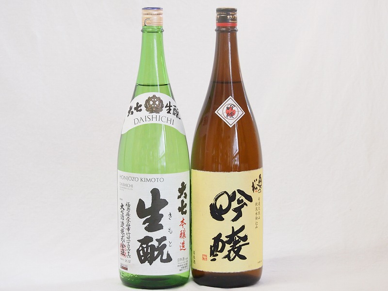福島大七2本セット(奥の松 吟醸（福島県） 大七 生もと 本醸造(福島県)) 1800ml2本 5,026円