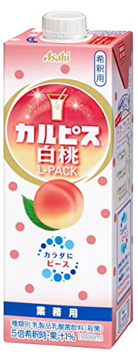 他サイト： アサヒ飲料 「カルピス」 白桃Lパック 紙容器 1000ml 1本の商品画像