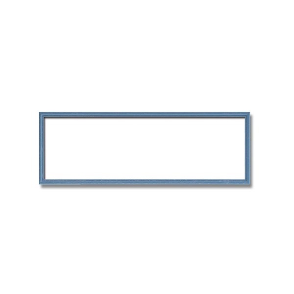 [長方形額]木製額 縦横兼用額 カラー4色展開 カラー長方形額（500x150mm）ブルー