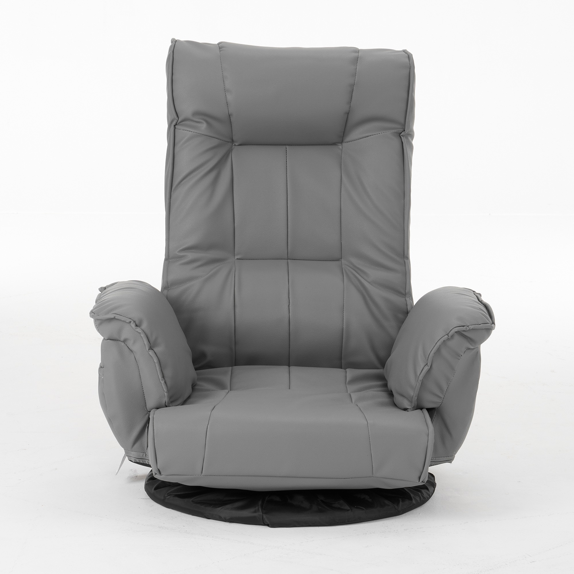 【大好評！最安値挑戦!】回転式座椅子 肘掛け ハイバック 座いす リクライニング 1人掛けソファー フロア ソファー リラックスチェア 折りたたみ リクライニングチェアー ファブリック 座イス おしゃ