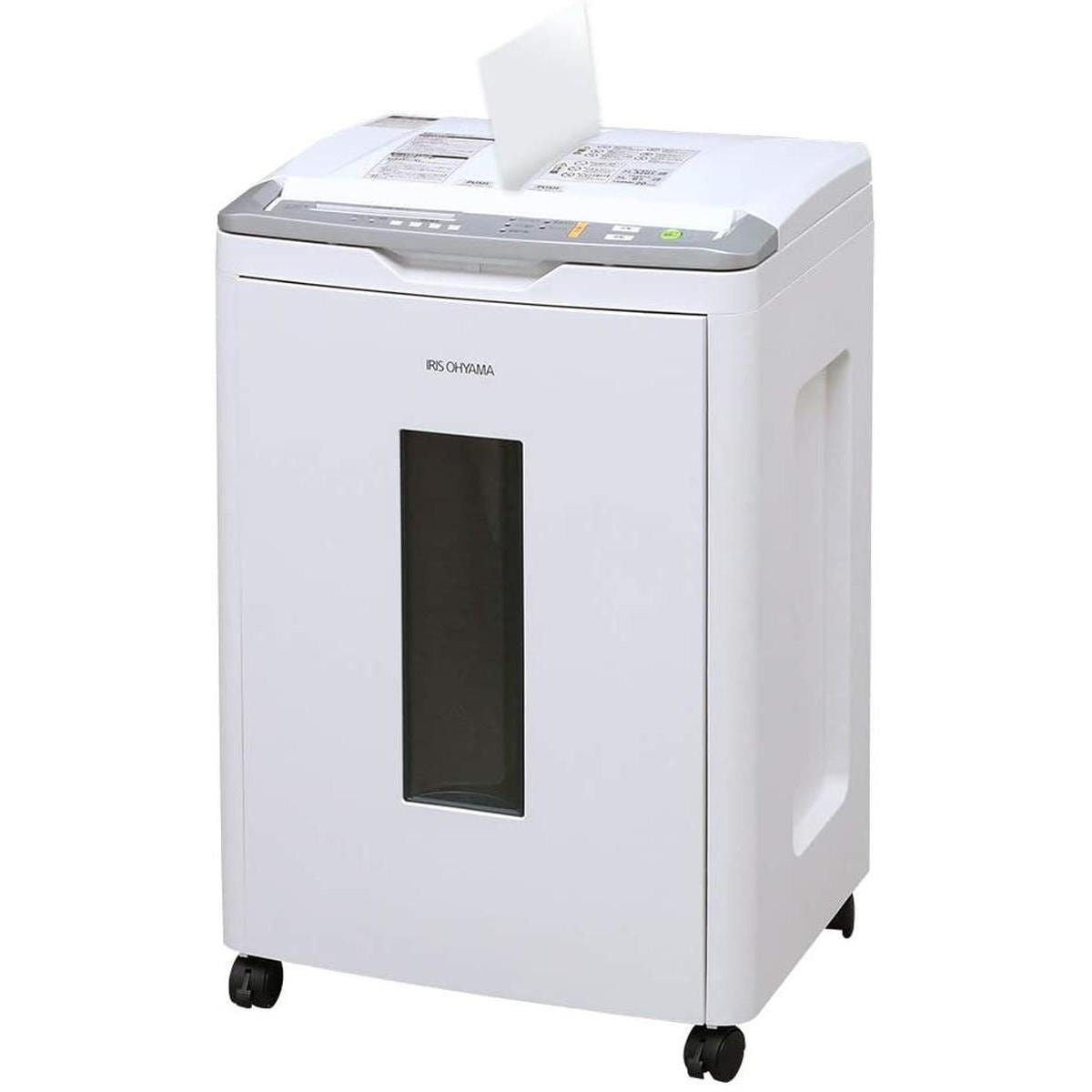 【I】 シュレッダー 業務用 静音 ダストボックス53L AFS320C ホワイト【北海道・沖縄・離島不可】