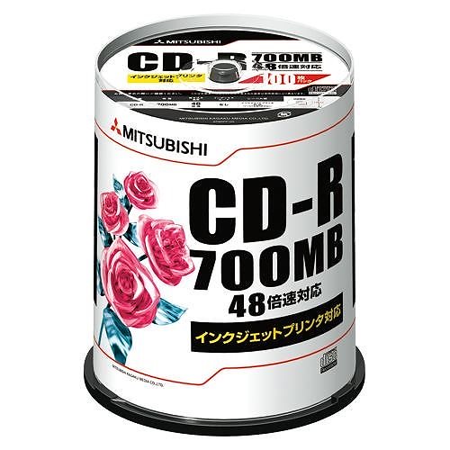 三菱化学メディア CD-R PC/DATA用 SR80PP100 00011893