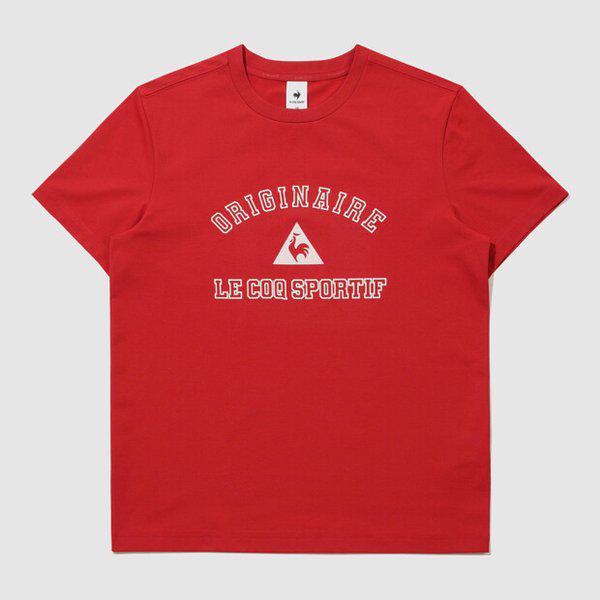 ユニ レター グラフィック ルフresh 半袖Tシャツ (QR123LRS22_DRD)