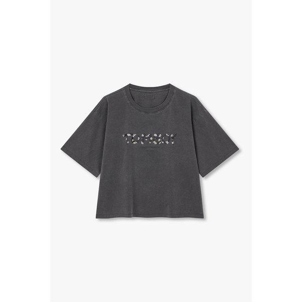 TOMBOY レタリング クロップ 半袖 Tシャツ 9176322972084
