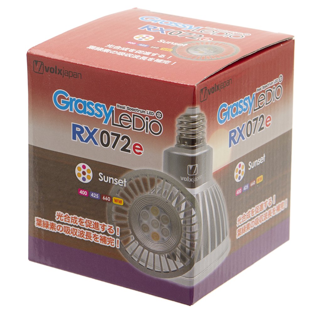 ボルクスジャパン　Ｇｒａｓｓｙ　ＬｅＤｉｏ　ＲＸ０７２ｅ　Ｓｕｎｓｅｔ　水槽　ライト　照明　ＣＲＣ10―15―10―90―10