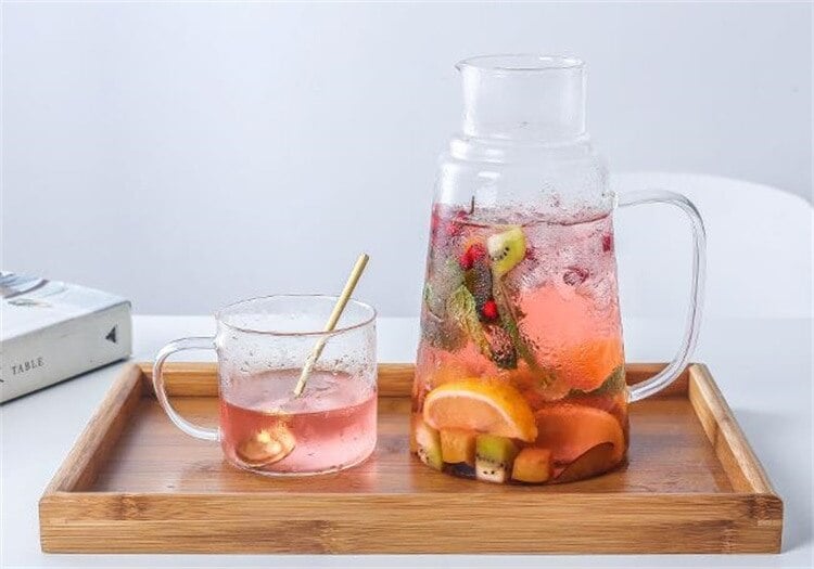 激安セール コールドケトル ガラス シンプル 大容量 コールドケトル ジュース 個性 ギャザリング