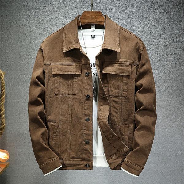 デニムジャケット メンズ ジージャン Gジャン デニム コーヒー かっこいい ジャケット JACKET トップス お兄系 おしゃれ 人気 春秋