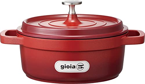 万年 mannen gioia ジョイア 両手鍋 20cm IH対応 キャセロール 蓋つき 煮込み