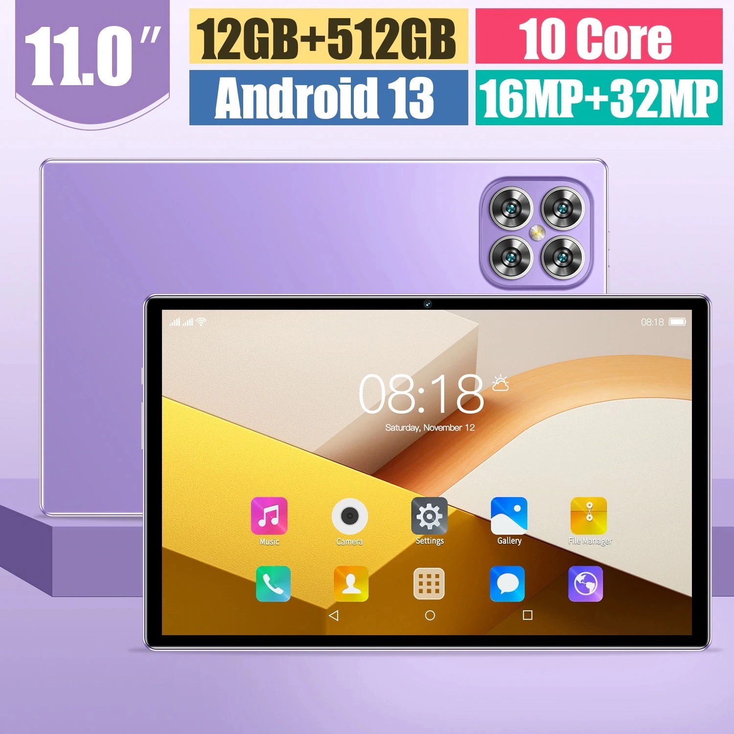 【正規品】新年新品 タブレット Android13.0 PC 本体 10.1インチ 20000mAhバッテリー Bluetooth GPS WiFi 通話対応 ネット授業 子供向け 安い クリスマ