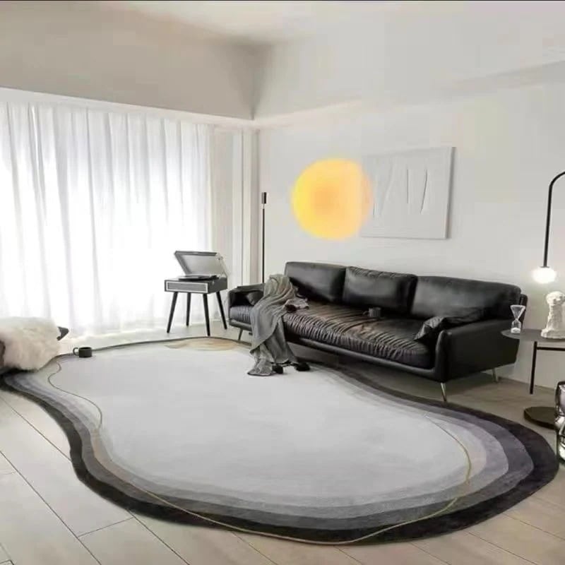 新しい不規則異形絨毯北欧風絨毯細工が精緻で整理しやすく図案を選ぶことができます！