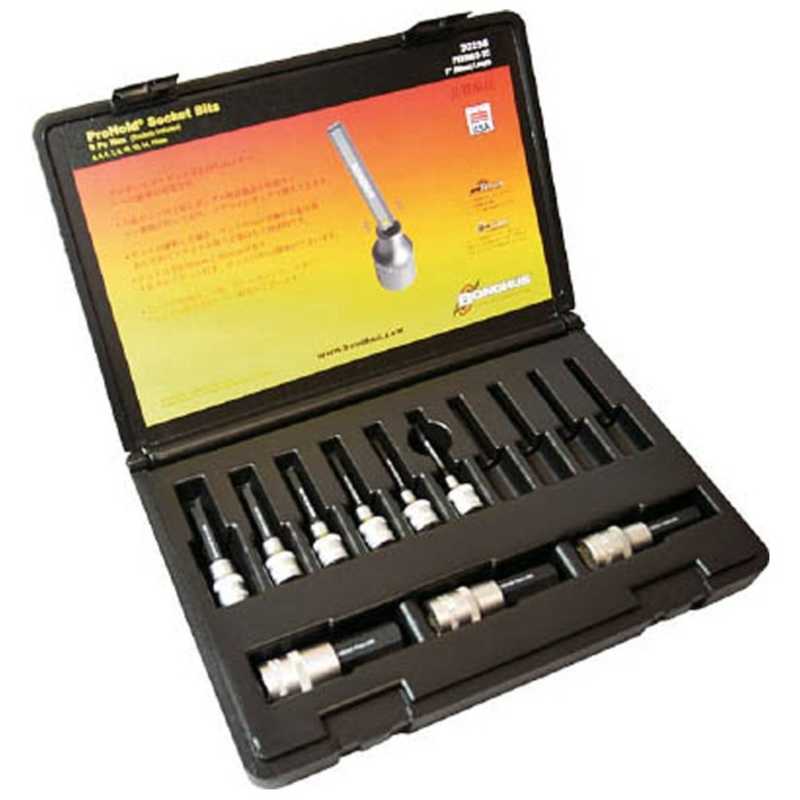 ボンダス　ソケット付ヘックスビットセット　PHX9MS2C