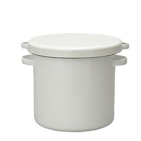 野田琺瑯 ホワイトシリーズ ラウンドストッカー 21cm /White Series 保存容器 日本製 国産品 冷蔵 冷凍 耐熱 定番 味噌 漬物 ぬか漬け 梅漬け らっきょう ぬか床