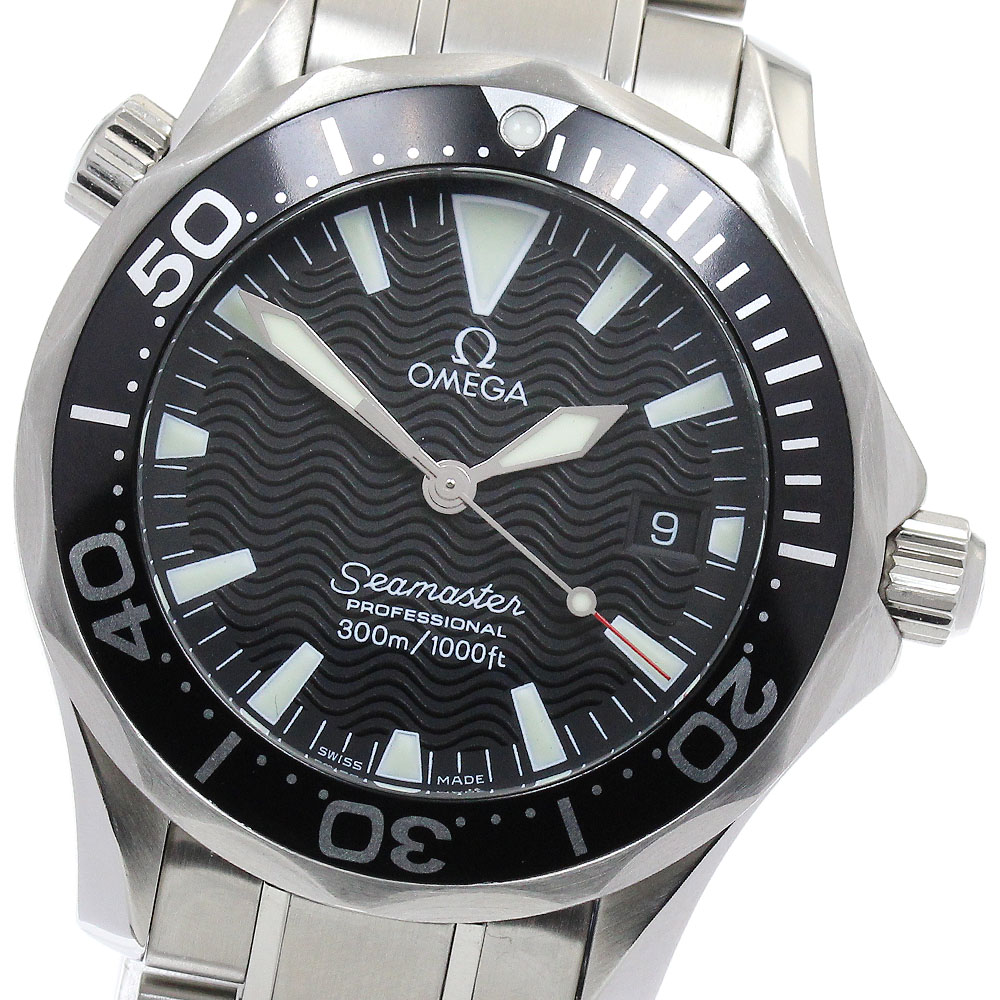 オメガ OMEGA 2262.50 シーマスター300 プロフェッショナル デイト クォーツ ボーイズ 保証書付き_893728【中古】 160,200円