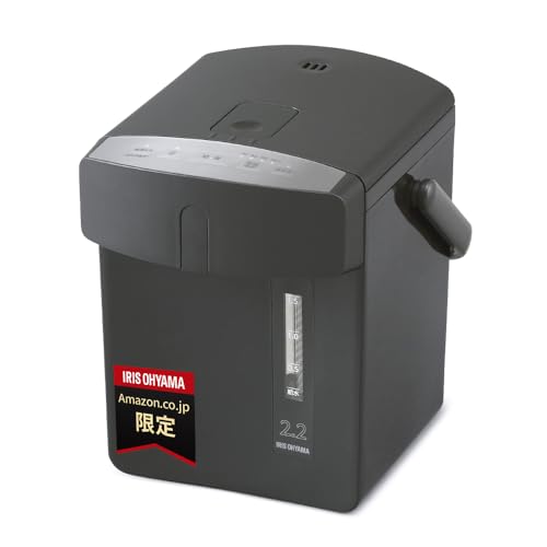【Amazon.co.jp限定】【節電対策】 アイリスオーヤマ 電気ポット 2.2リットル 小型 マイコン式 保温調整 安全ロック カルキ抜き機能 ブラック IAHD-222AZ-B 2l 5,814円