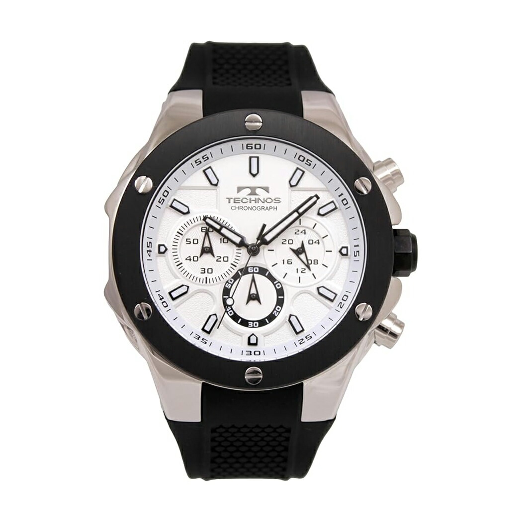 腕時計 T6C22BS メンズ ブルー シルバー クロノグラフ 5気圧防水