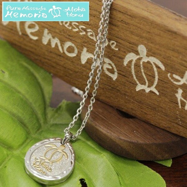 【即納】アロハホヌ メンズ ネックレス ステンレス ドロップ イエローゴールド ALOHA HONU レディース ハワイアンジュエリー ハワイアン ジュエリー ブランド ペア アクセサリー 安い