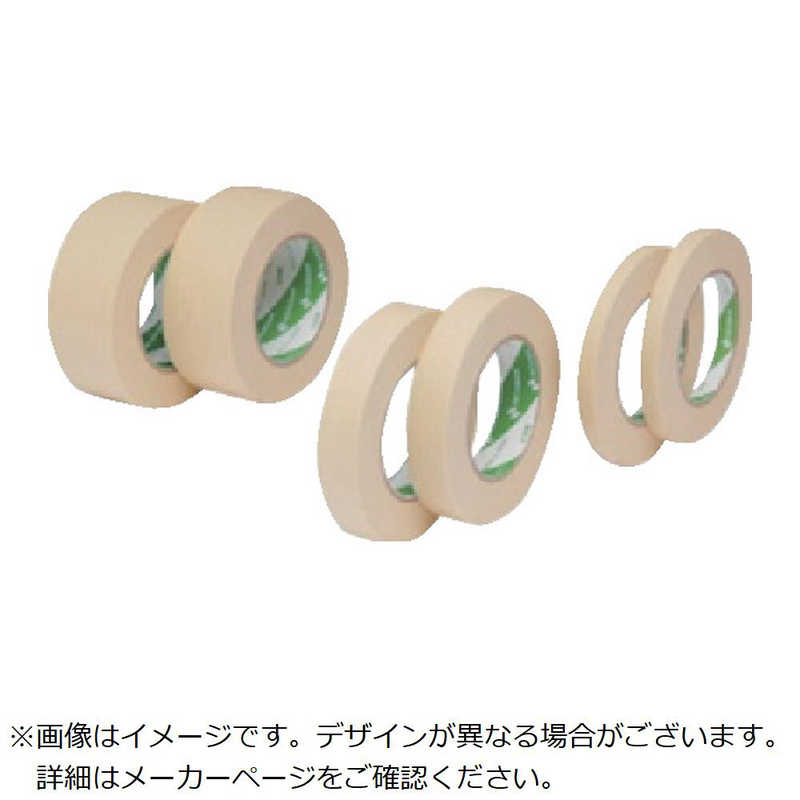 ニチバン　クレープテープ 10巻入(幅25mm/長さ50m) クリーム　3310H-25