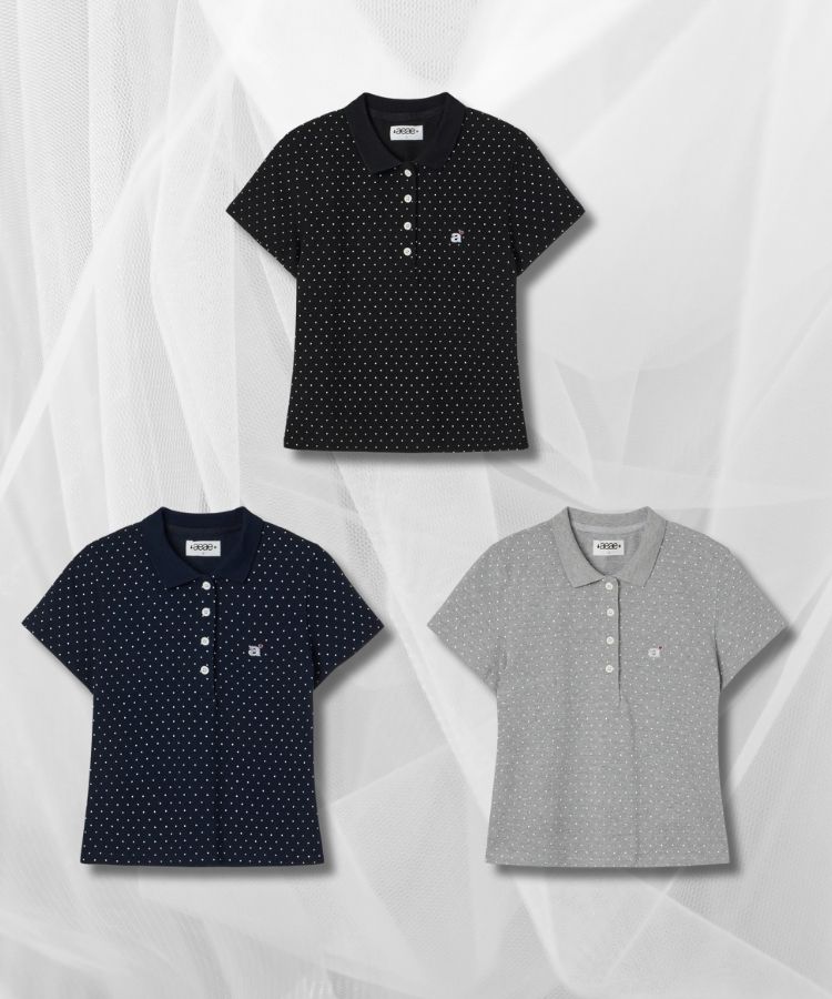 aeae ドット ポロシャツ black 7352816208.jpg