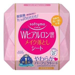 ソフティモ メイク落としシート Wヒアルロン酸配合 つめかえ用 52枚入
