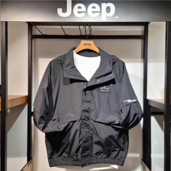 JEEP 男女兼用プラケットフード付きウインドブレーカージャンパー__A JP1JPU204_