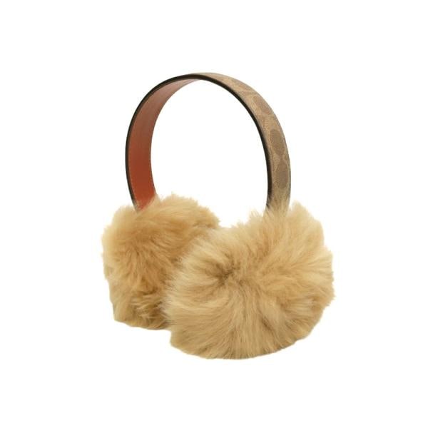SIGNATURE C COATED CANVAS SHEARLING イヤーマフ 耳当て 29CCL09-TAN レディース