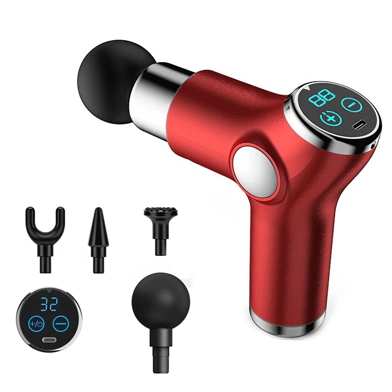 ガン 32スピードのミニマッスルマッサージガン 筋肉痛 リラックス 体の首 和らげる 新品マッサージ器 筋肉痛 筋膜リリース