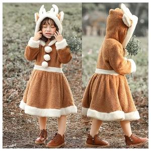 クリスマス サンタ コスプレ キッズ ドレス 可愛い トナカイ サンタコスプレ クリスマス 鹿 サンタクロース サンタ衣装 子供用パーティー 学園祭 仮装30%までに制限