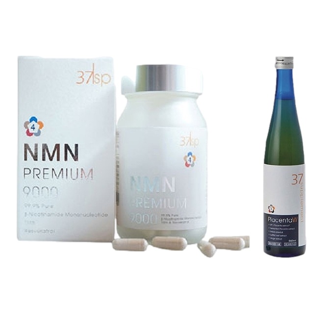 37℃ NMNプレミア9000 +プラセンタドリンクW 90粒+500ml