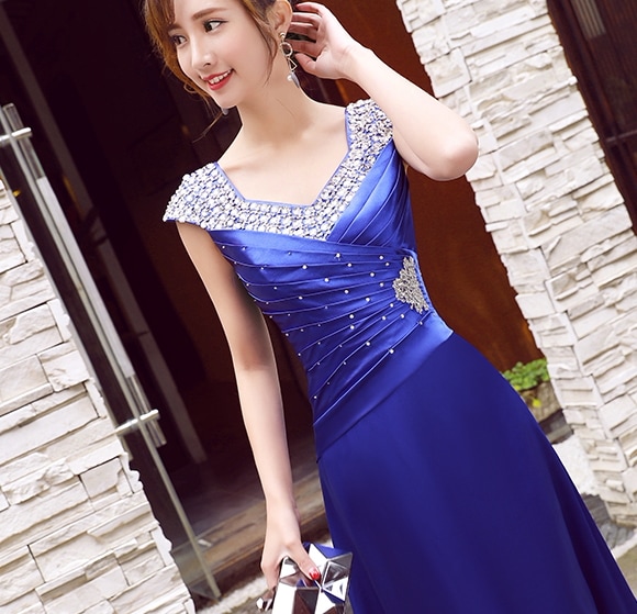 パーティロングドレス ドレス ロング丈 Aライン 光沢 爽やか 大人スタイル かわいい 大人可愛い きれいめ 大人 上品 おしゃれ かっこいい 大人可愛い 大人女子 こなれ感 キュート 個性的 存在感