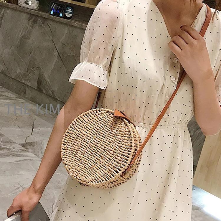 大好評 かごバッグ レディース トートバッグ 麦わらバッグ ピクニック 海 ビーチ 合わせやすい 夏バッグ 麦わらバッグ 軽量 かわいい 草編みバッグ　オシャレ