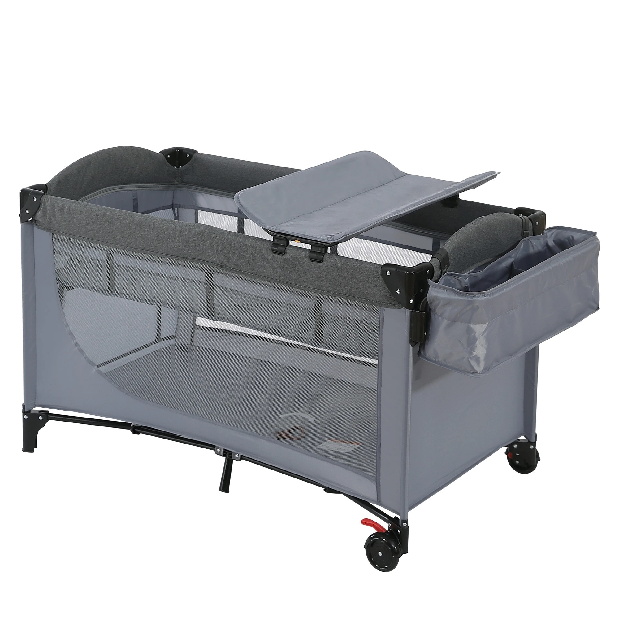 折りたたみ ベビーサークル おむつ替えテーブル付 マットレス付