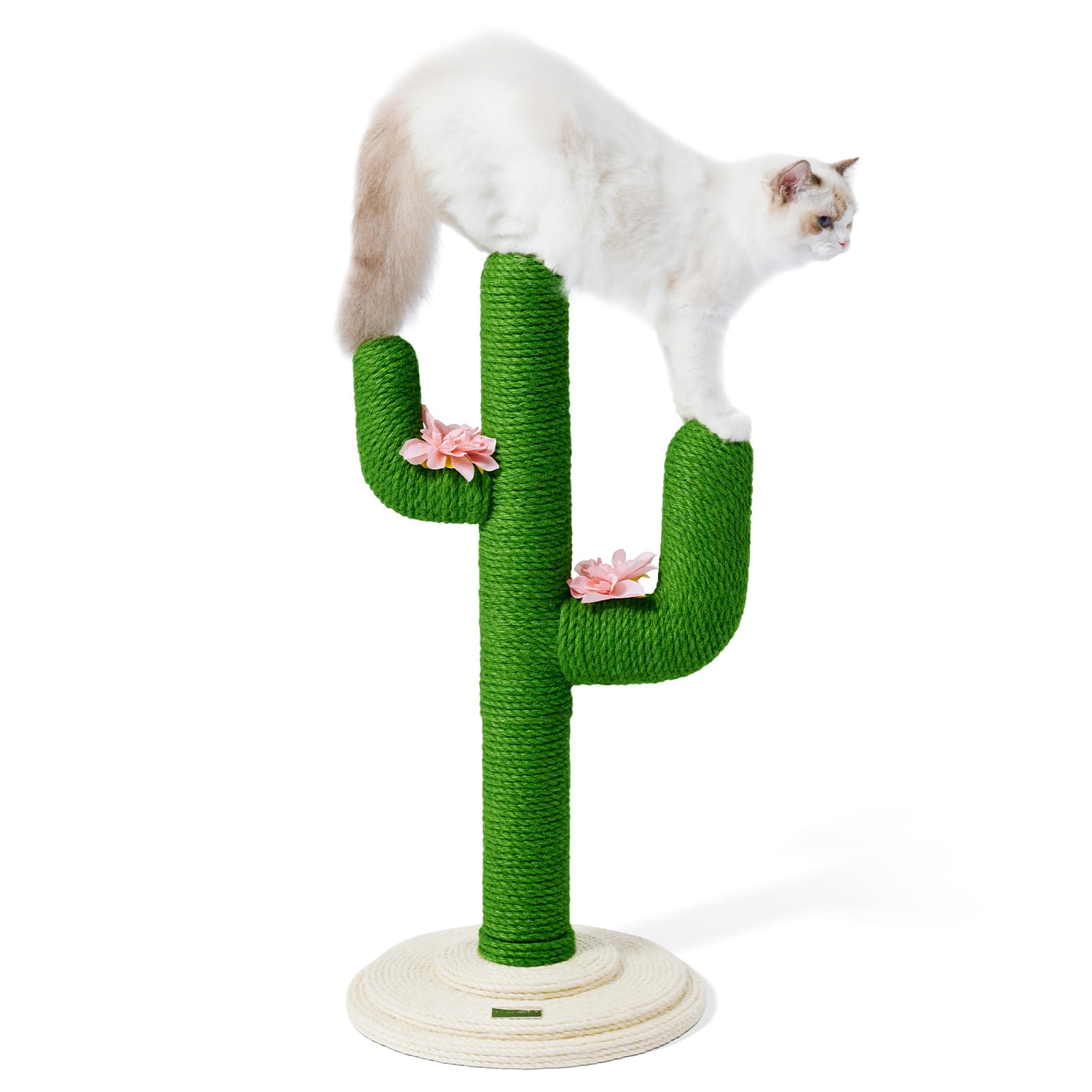 VETRESKA ベトレスカ 80cm 猫爪研ぎ サボテン キャットツリー 猫つめとぎ スクラッチポール キャットタワー インテリア安定 頑丈 運動不足やストレス解消 天然サイザル麻 組み立て簡単