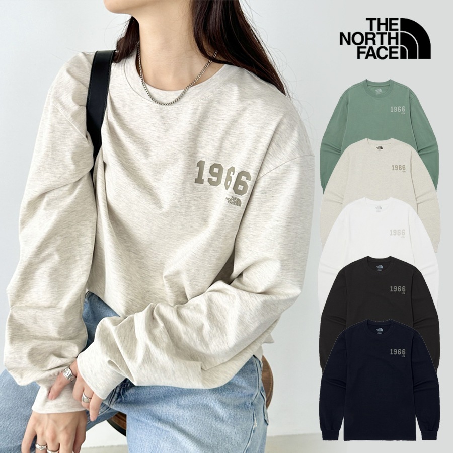 THE NORTH FACE ノースフェイス ロンT 長袖Tシャツ CORE 1966 L/S R/TEE ルーズフィット 長袖 カットソー ロゴ メンズ レディース NT7TQ01