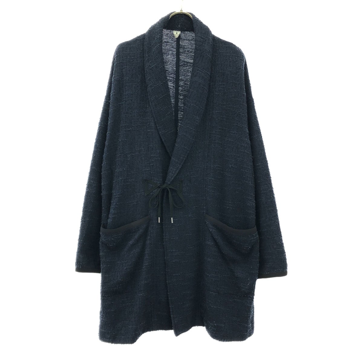 Milok ミロック 日本製 ガウンコート 46 ネイビー メンズ 古着