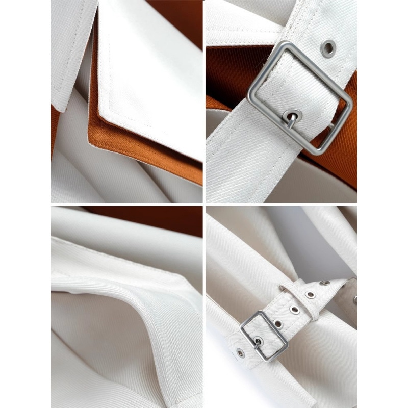 ヨーロッパのハイエンドの対照的な色のパッチワークウエスト痩身ウインドブレーカージャケット女性のための 2025 初秋の新ファッションレトロジャケットトレンド