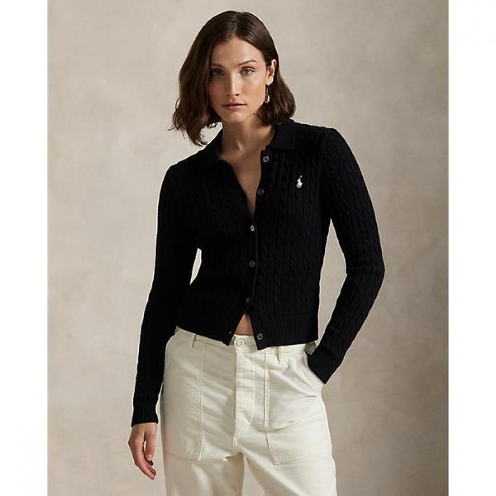 ポロラルフローレン女性用ケーブルニットコットンカーディガン (WMPOSWENDW20448001) 30,111円