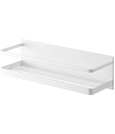 他サイト： 山崎実業(Yamazaki) マグネット バスルーム ラック ワイド ホワイト 約W28XD9.5XH8cm ミスト 浴室ラック 浴室収納 フック付き 4237の商品画像