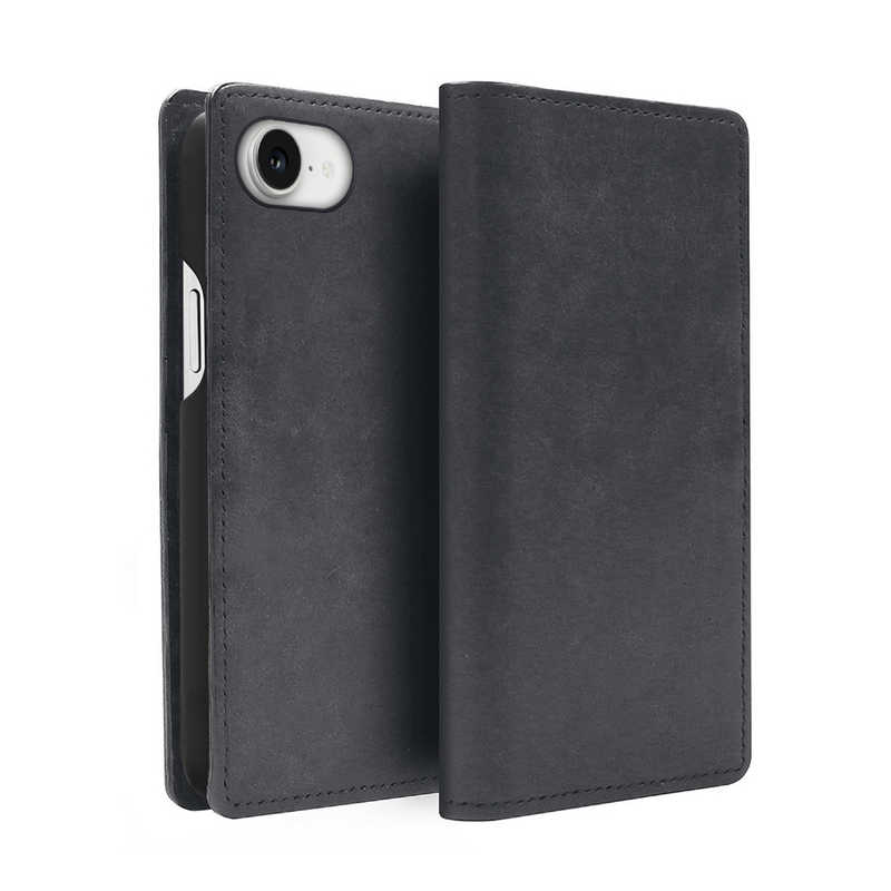 ROA　iPhone 16e ダイアリーケース MagSafe MARGOTイタリアンレザー ABBI SIGNATURE ブラック　ABS27509i16E