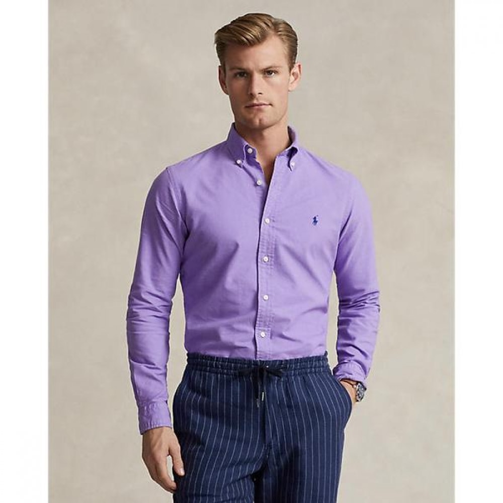 ポロ ラルフ ローレン メンズ クラシックフィット ガーメントダイ オックスフォード シャツ MNPOWOV16824024500