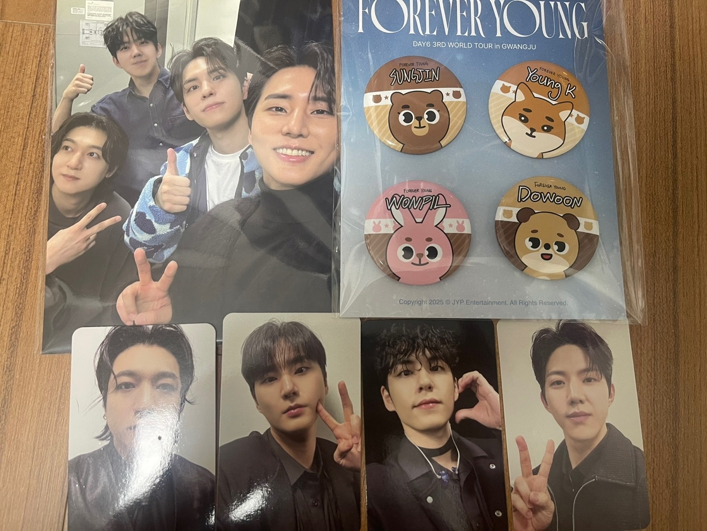 DAY6 FOREVER YOUNG IN GWANJU CONCERT DAY2 PHOTOCARD DENIMALZ PIN SET