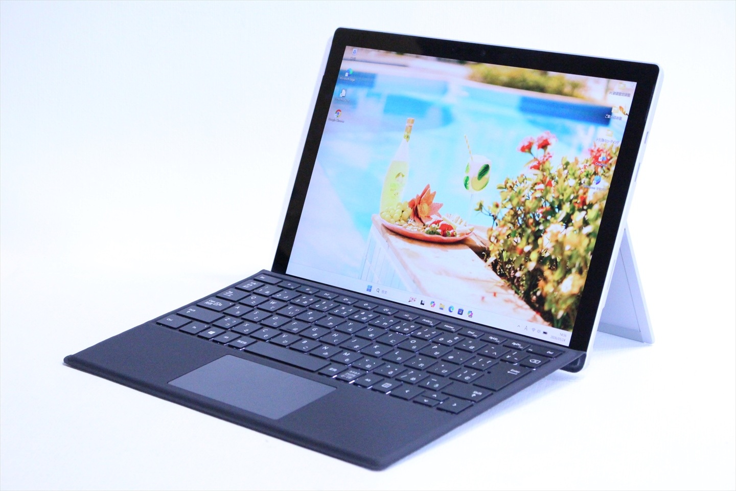 即配 良品 バッテリー良 純正キーボード付 11世代Corei5 Surface Pro7+ i5-1135G7 8G 256G 12.3タッチ AAA評価