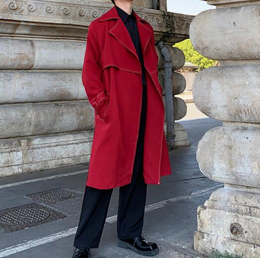 メンズ アウター 防風 ロング丈 コート ジャケット韓国 ファッションDY04