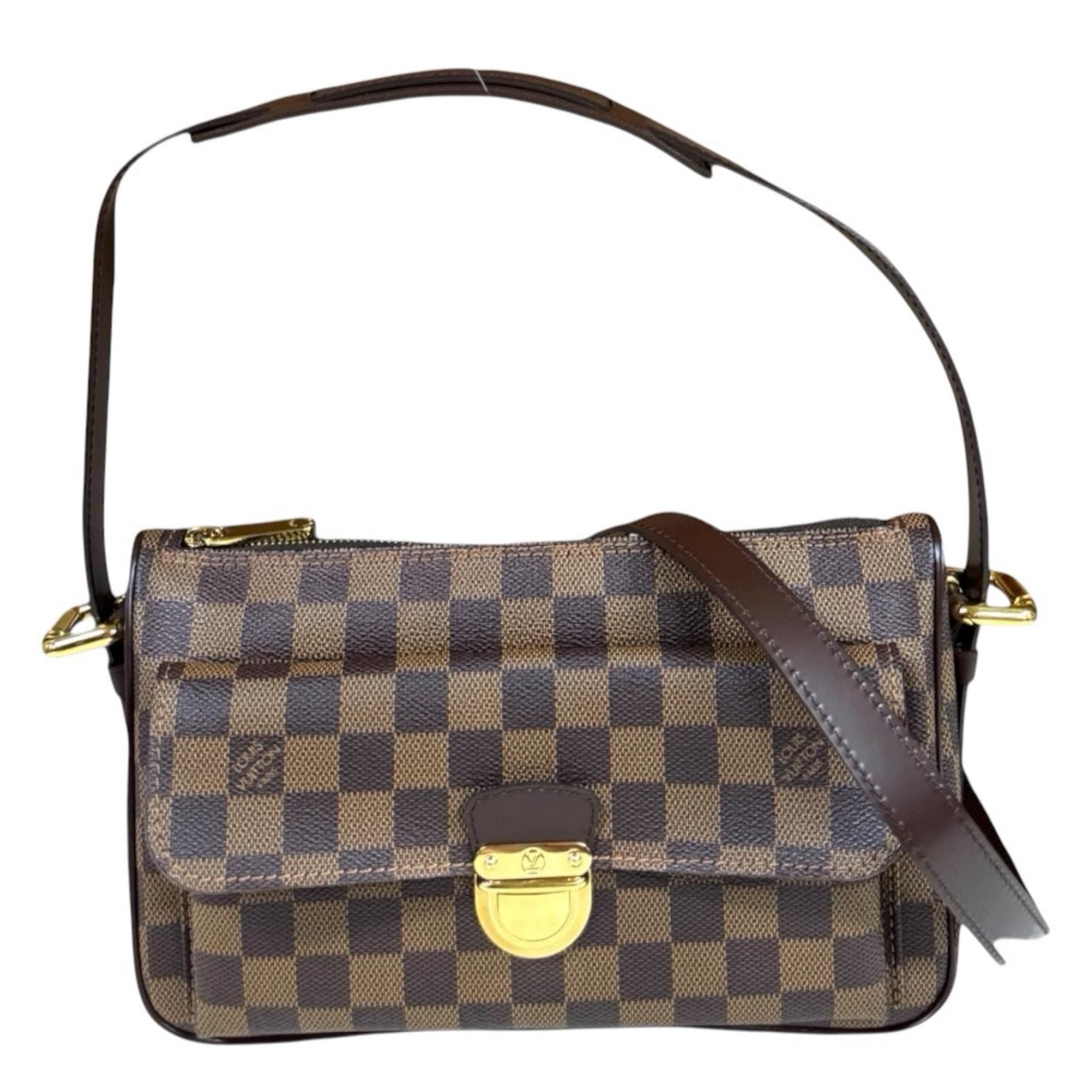 ルイヴィトン ラヴェッロGM ダミエ ショルダーバッグ ダミエキャンバス N60006 ブラウン LOUIS VUITTON 中古 美品